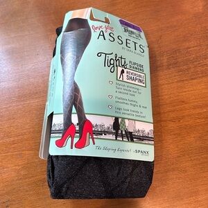 Love your assets flipside diamond tights reversible shaping black size 2X plus